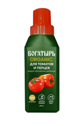 Жидкое комплексное удобрение для томатов и перцев «Богатырь ORGANIC» 250 мл