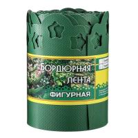 Бордюрная лента Фигурная зеленый 9 м х 15 см