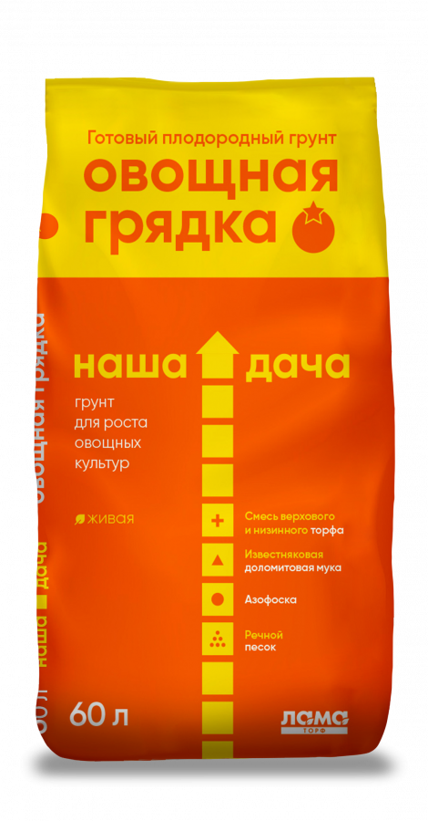 Грунт Наша Дача "Овощная грядка" 60 л