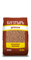 Керамзит мелкий "Богатырь дренаж" 2,5л
