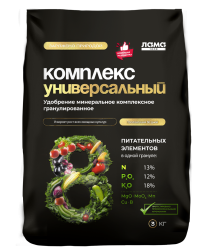 Комплекс универсальный, удобрение минеральное гранулированное Лама Торф 3 кг