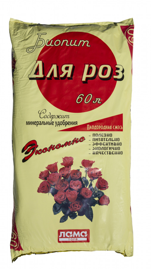 Плодородная смесь Биопит "Для роз" 60 л